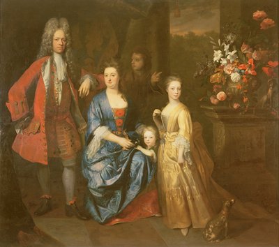 Colonel Andrew Bissett and his family, 1708 by Enoch Seeman